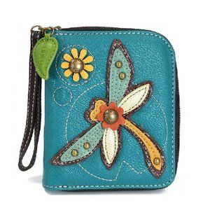 Handbags- Zip Around Wallet, Wristlet, 8 Credit Card Slots Sturdy Coin Purse :v